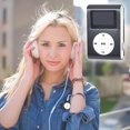 thumbnail image 3 of Purple Portable Mp3 Player Usb Lcd Screen Music Player With Fm Radio Function Clip Design Aluminum Shell Storage Card Support Sports Audio Device Purple #636kj, 3 of 5