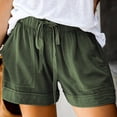 thumbnail image 2 of Fsgntruao Womens Plus Size Comfy Drawstring Casual Elastic Waist Pocket Loose Shorts Pants, 2 of 7