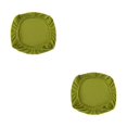 thumbnail image 4 of kurtrusly Chair Cover Slipcover Stretch Seat Computer Protection Set Anti-Dirty Thicken Solid Home Wedding Universal Decoration Yellow/Seat Mat 2Set, 4 of 6