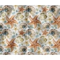 thumbnail image 1 of Soimoi 56 Inch Wide Polyester Canvas Fabric by The Yard - Ocean Pattern - Peach - Water-Resistant Outdoor & Upholstery Material, 1 of 7
