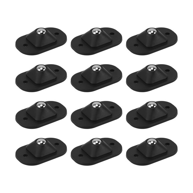 Roues de Roulette Pivotantes Auto-Adhésives 12PCS en Acier Inoxydable Poulie de Rotation à 360 Degrés Universelle