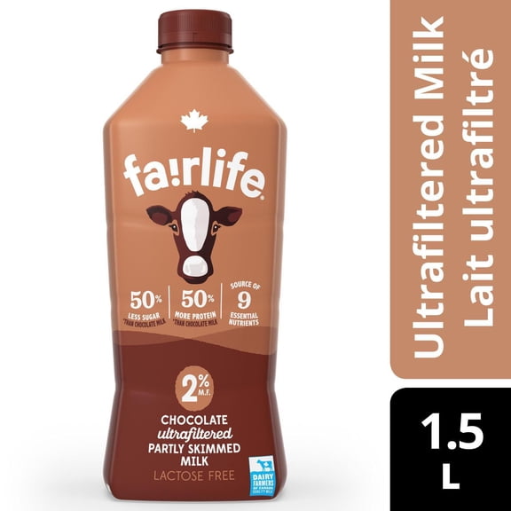 Fairlife Lait au Chocolat 2 % Bouteille, 1.5 Litres