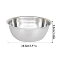 thumbnail image 2 of Cooking Utensils Pro Set in Stainless Steel Thickened Large Basin -Functional Dishwashing and Egg Beater Plate Fruit Plate Birdbath Soup Basin Graduated Wash Basin for Kitchen, 2 of 7
