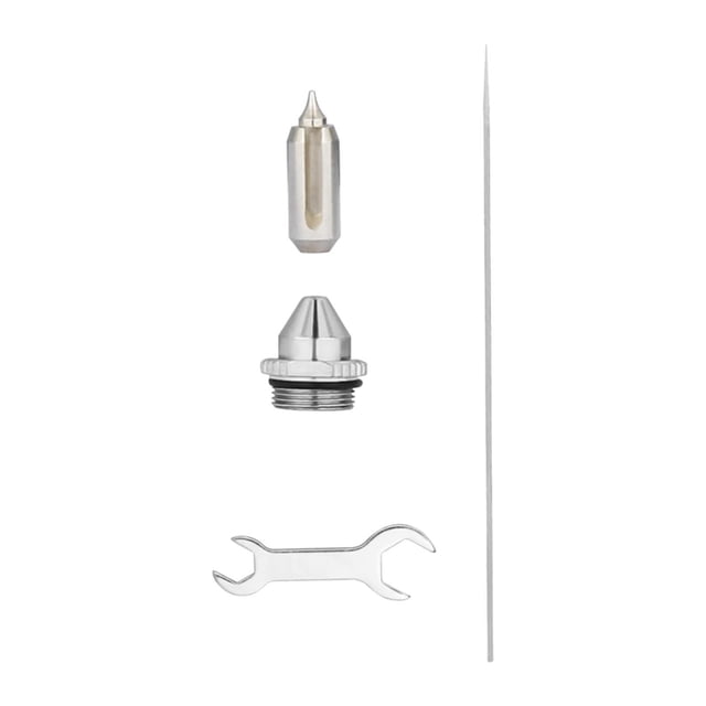 KLKCMS Trousse de Buse d'Aérographe Finition Fine pour Accessoires de Pulvérisateur d'Aérographe 0,3 mm