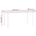 thumbnail image 5 of vidaXL 5 Piece Garden Dining Set Black Steel and Textilene, 5 of 5