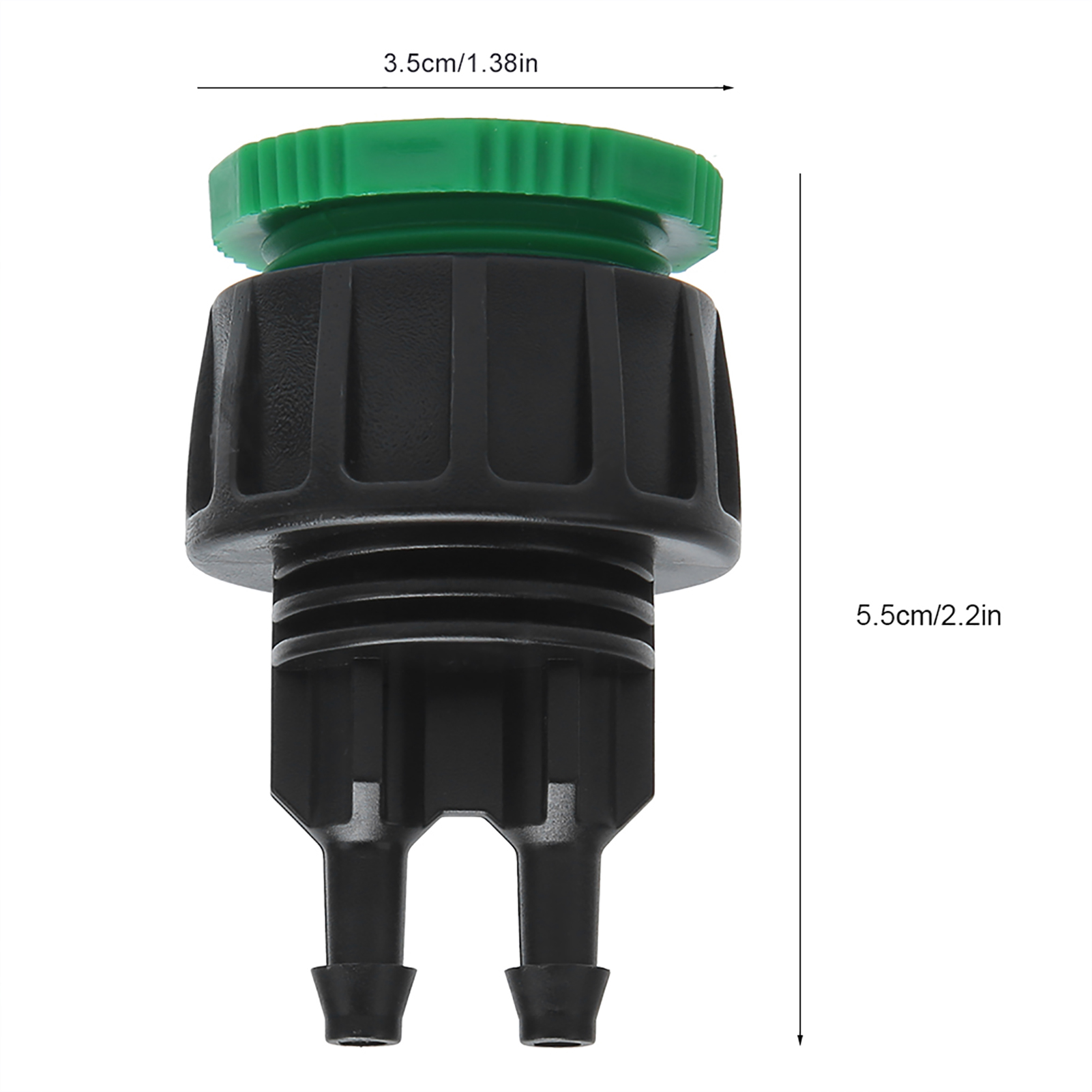Garden Hose Fitting, 3 X 5.5 cm / 1.2 X 2.2 in Water Hose Fittings 10Pcs  for 4/7 Micro Hose for Agriculture Lawn, Garden Irrigation System