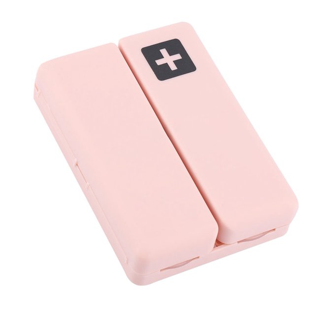 Daily Pill Organizer, Foldable Portable Pill Box Organizer with 7 Compartments, Daily Pill Holder Dispenser Pill Container Weekly Pill Case for Travel 7 Day Dose Pills
