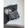 thumbnail image 3 of Women's Winter Plush Simple Large Pocket Shoulder Bag, Leopard Print Fashionable Handbag, 3 of 5