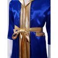 thumbnail image 3 of Moggemol Kids Girls Boys Boxer Clothes Boxing Robe And Print Shorts Gloves Set For Mma Kickboxing Royal Blue 16, 3 of 7