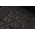 thumbnail image 4 of Auto Drive 3D Quliting Leather Car Seat Cover Full Set Black/Teal, 4 of 5