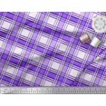 thumbnail image 2 of Soimoi Poly Georgette Fabric Gingham Check Print Fabric by the Yard 52 Inch Wide, 2 of 3