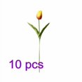 thumbnail image 1 of 10pcs Mini Artificial Flower Home Office Floral Decor Wedding Party Decorative PU Fake Flower, Orange, 1 of 1