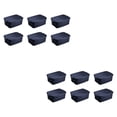 thumbnail image 1 of Rubbermaid Contenant de Rangement Empilable de 3 Gal, Indigo Foncé Métallisé (Lot de 12), 1 of 10