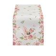 thumbnail image 2 of EGNMCR Easter Decorations, Easter Ornaments, Easter Gifts Rabbits Ear Theme Tablecloth Linen Printed Table Flag Easter Restaurant Decoration 4 Sizes Available Flax Tables Flags, 2 of 6