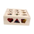 thumbnail image 2 of Siruishop Wooden Shape Sorting Box Classic Blocks Threading Toy for Children Kids Baby 21 Holes, 2 of 8