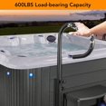 thumbnail image 3 of Garvee Hot Tub Handrail, 56" Handrail Pivots, 360 Rotatable Adjustable Height, Black, 3 of 7