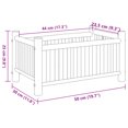 thumbnail image 4 of vidaXL Planter 50x30x25 cm Bamboo, 4 of 5