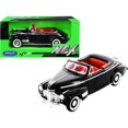 thumbnail image 1 of Welly 22411bk 1-24 Scale Special Deluxe Convertible 1941 Chevrolet Diecast Model Car with Interior NEX Models, Black & Red, 1 of 1