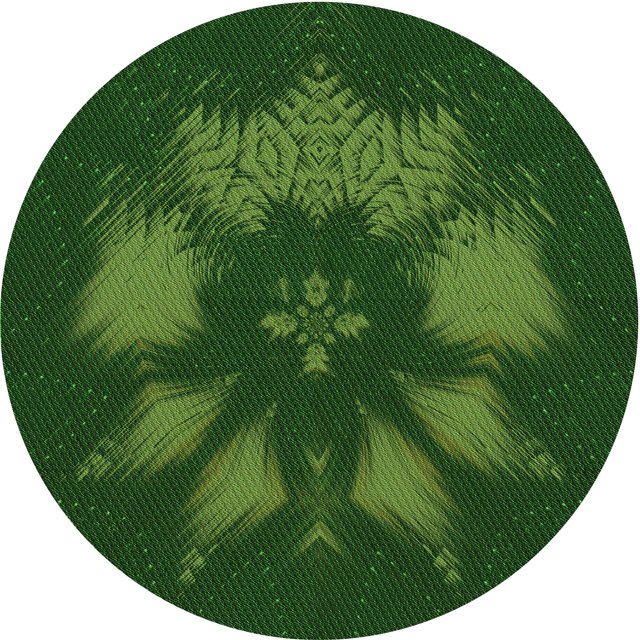 Ahgly Tapis Rond Lavable en Machine Intérieur Transitionnel Vert Lime Foncé, 3 Pieds Rond