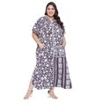 thumbnail image 2 of Oussum Robe Caftan Boutonnée pour Femme Longue Ajustable d'Été Maxi avec Poche, 2 of 7