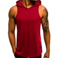 thumbnail image 1 of Men Hooded Tank Fitness Sweatshirt, 1 of 4