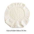 thumbnail image 3 of 150x200cm Waterproof Mattress Protector Soft Washed Cotton Bed Cover Breathable Mattress Pad Cover 59x78 Inches, 3 of 5