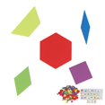 thumbnail image 3 of Jigsaw Puzzle Toy, Educational Bright Color Tangram Toys Round Edges Fine Workmanship  for Kindergarten, 3 of 8