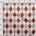 thumbnail image 3 of oneOone Viscose Chiffon Brown Fabric Check Argyle Sewing Craft Projects Fabric Prints By Yard 42 Inch Wide, 3 of 4