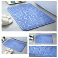 thumbnail image 1 of Bigersell Bathroom Mat Clearance Soft & Non-Slip Bath Mat, Water Absorbent and Machine Washable Bath Carpet Rug for Shower Bathroom Floor Rugs Bath Rugs Blue, 1 of 2