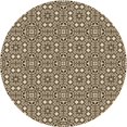 thumbnail image 1 of Ahgly Company Tapis d'Intérieur Lavables en Machine, Ronds, Transitionnels, Bruns, Ronds de 3', 1 of 7