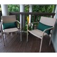 thumbnail image 4 of VargottamIndoor/OutdoorPolyester FabricLumbarPillowCover,All-Weather Waterproof Rectangular Cushion Case for Patio Furniture,12" x 20"Set of 2-Teal Blue, 4 of 7