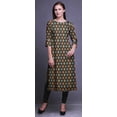 thumbnail image 4 of Bimba Kurtis Droits pour Femmes Longue Robe Kurti Imprimée Haut Indien à Manches 3/4, 4 of 6