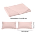 thumbnail image 3 of Birdeem Queen Size Bed Sheet Set with Pillowcases, 3-Piece Polyester Deep Pocket Sheets, Easy Care Wrinkle Free Solid Color Bedding, Fits Mattress Up to 16 Inches, 3 of 9