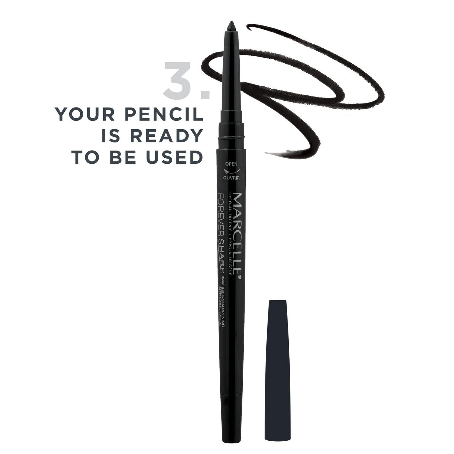 Marcelle Crayon kohl yeux hydrofuge Forever Sharp