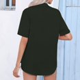 thumbnail image 4 of Birdeem Fashion Woman Causal Button Solid Blouse Short Sleeve T-Shirt Summer Tops, 4 of 12