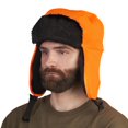 thumbnail image 2 of Chapeau de chasse trappeur orange vif pour hommes Realtree, 2 of 5