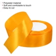 thumbnail image 3 of Unique Bargains 1.5" Wide 24 Yards Satin Ribbon Single Side Craft Roll Wrap Decoration Gold, 3 of 6