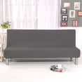 thumbnail image 4 of CHOK 2024 Futon Slipcover Armless Sofa Covers Stretch Sofa Bed Slipcover Protector Elastic (Light Gray Animal), 4 of 7