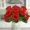 Red, variant on HBYJLZYG 8.6" Tall Artificial Flower Bridal Bouquet, Purple Fake Wedding Flowers with Foliage, Lifelike Home Decor Centerpiece for Party Table, Silk Peony Rose Arrangement