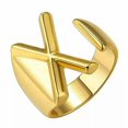 thumbnail image 1 of CUITING Fashion Adjustable Initial Alphabet Letter A-Z Ring Finger Rings Women Jewellery-Silver C, 1 of 9