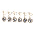 thumbnail image 2 of Rhinestone Eye Keychain, Versatile Black Blue Water Drop Eye Shape Eye Keychain Delicate Add Highlight  For Bag Accessories, 2 of 8