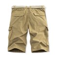 thumbnail image 4 of Cameland Men's Casual Pure Color Outdoors Pocket Beach Work Trouser Cargo Shorts Pant, 4 of 4