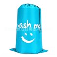 thumbnail image 3 of Oxford Cloth Laundry & Storage Bag with Drawstring Closure, Fun Smiling Face Cartoon Design, Durable & Lightweight for Travel, Home, Students - Black, 610mm x 910mm, Easy to Clean & Foldable, 3 of 6