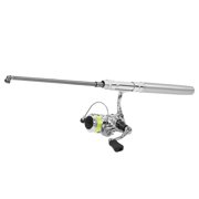 Fishing Pole Kit Portable Mini Pen Shape Fishing Rod Pole Pocket Retractable Fishing Rod With Reel Wheel