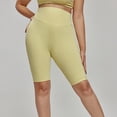 thumbnail image 2 of Qtocio Plus Size Shorts,Women's Solid Color High Waisted Supportive Shorts for Yoga and Workout Summer Activities, 2 of 5