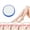 Blue, variant on Crystal Hair Eraser For Women And Men, Hair Eraser Crystal Hair Removal Tool, P-ainless Exfoliation Hair Removal Tool For Arms Legs Back