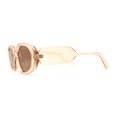 thumbnail image 4 of Minimal Mod Clout Trendy Plastic Fashion Sunglasses Peach Brown, 4 of 4