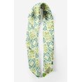 thumbnail image 2 of Bimba Yellow Vector Design Damask Pure Silk Printed Scarf Dupatta Head Neck Wrap Bandanas For Women 40 x 80 Inches, 2 of 6
