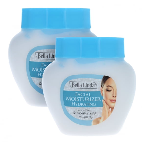 Lot de 2 Lotions Hydratantes pour le Visage 6,5 Oz Bella Linda Soins de la Peau Hydratation