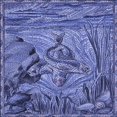 thumbnail image 1 of Ahgly Company Machine Washable Indoor Square Transitional Sky Blue Area Rugs, 6' Square, 1 of 7